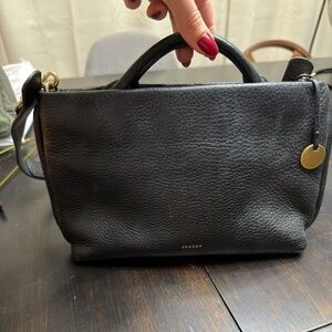 Skagen Pebbled Black Crossbody Bag